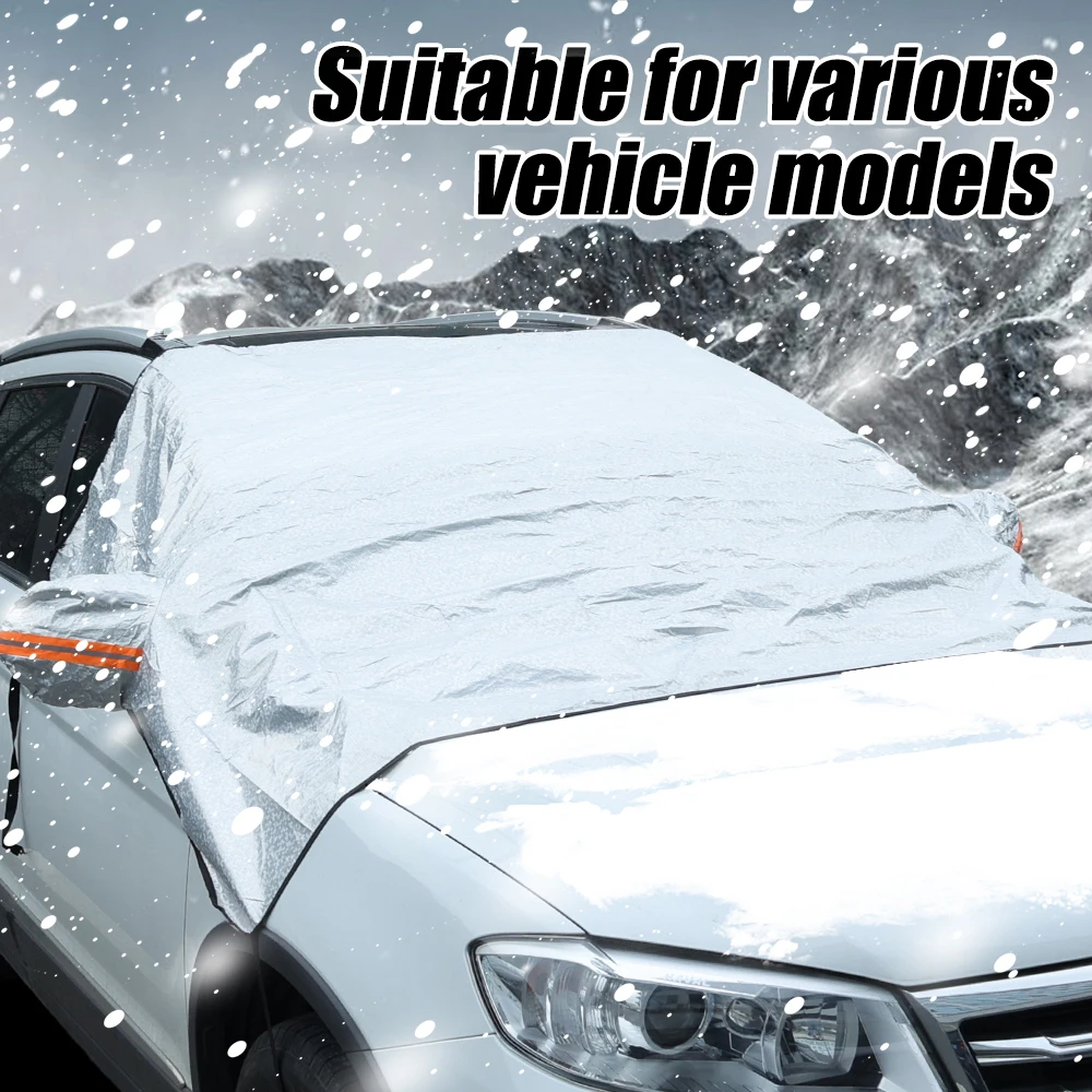 Car Snow Cover Windshield Anti-Exposure Winter Heat Insulation Sunshade Anti-Snow Anti-Iicing Cover Front Window Car Accessories