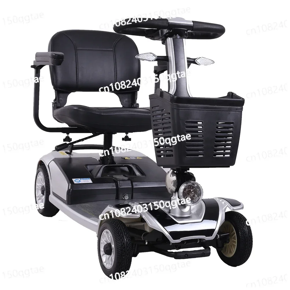 7inch 4 Wheel Mobility Scooter Electric Foldable for Disabilities Elderly Adult Power Chair Handicap Vehicle