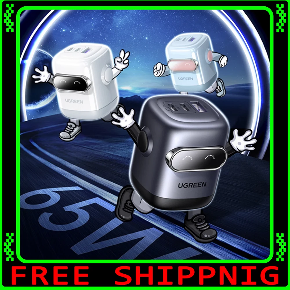 

Ugreen Q Pai Charger Fast Charging 30W/65W Gallium Nitride Charger Phone Charger for IPhone17 Huawei Notebook Gifts