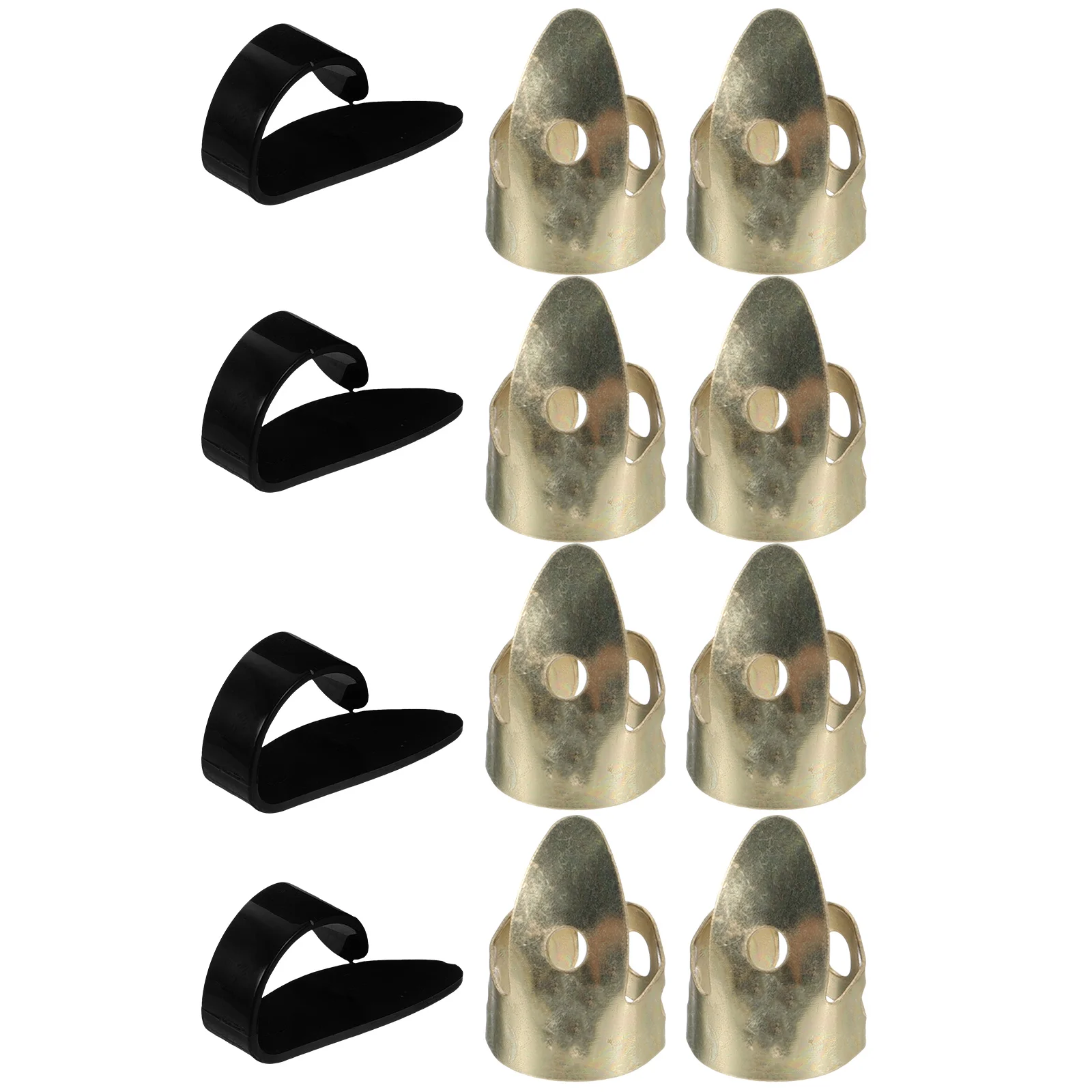 

12 Pcs Guitar Pick Finger Cover Sleeves Thumb Picks Accessories Kit for Acoustic