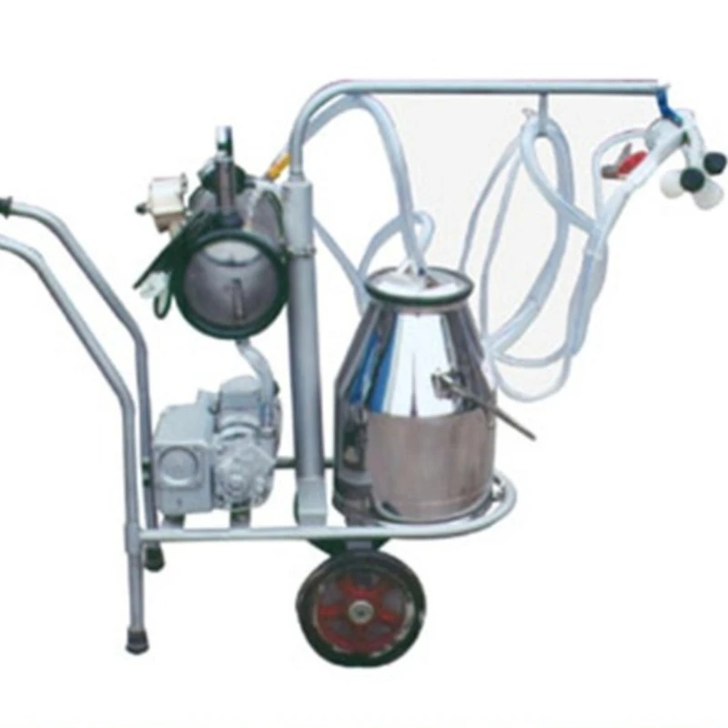 

Cow milking machine, small mobile trolley milking machine