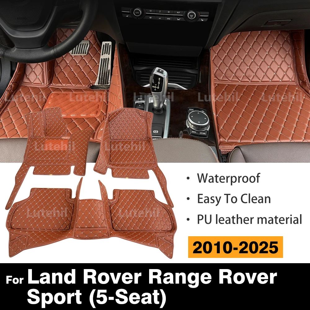 

For Land Rover Range Rover Sport (5-Seat) 2010-2025 Custom Car Floor Mat Automobile Carpet Cover Interior Accessories Protective