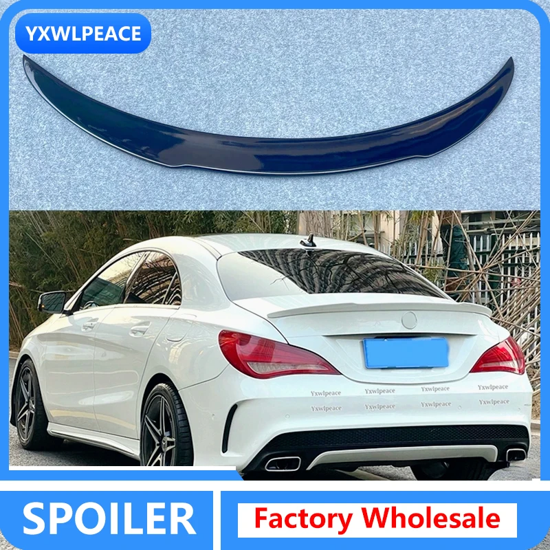 

For Benz CLA Spoiler CLA45 W117 C117 CLA 200 250 260 AMG 2013-2017 FD Style Real Carbon Fiber /FRP Black Rear Trunk Lip Spoiler