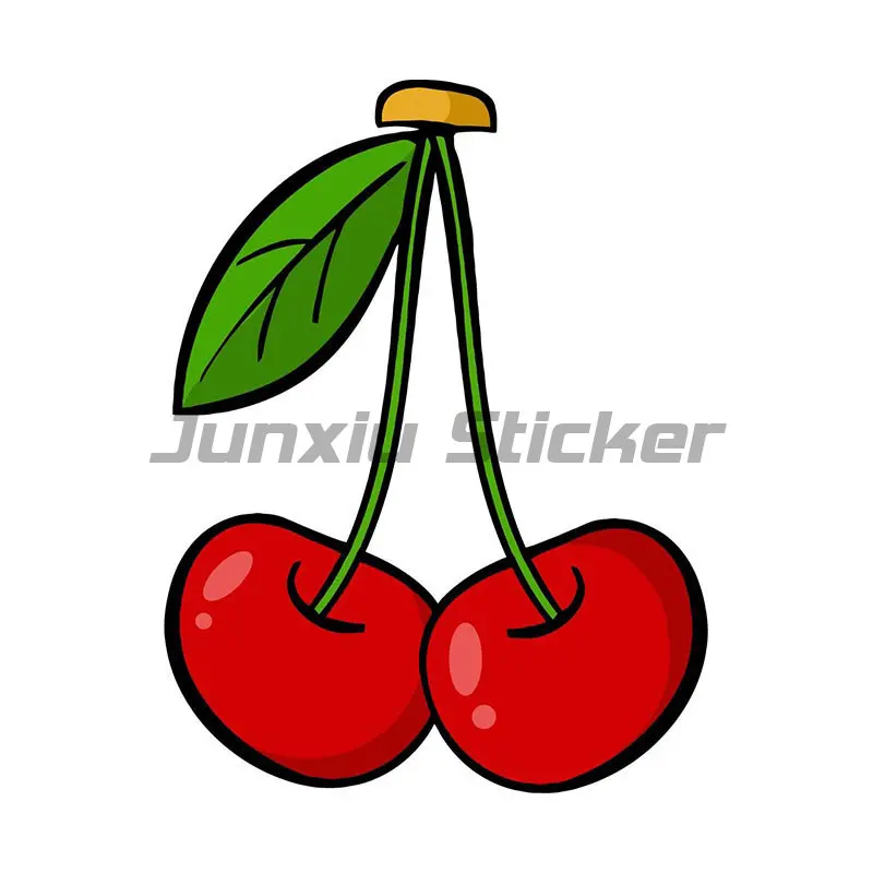 

Red Cherry Car Stickers Cartoon Windshield Decal Occlusion Scratch Personality VAN Car Vinyl Decal Car Accessories Decor