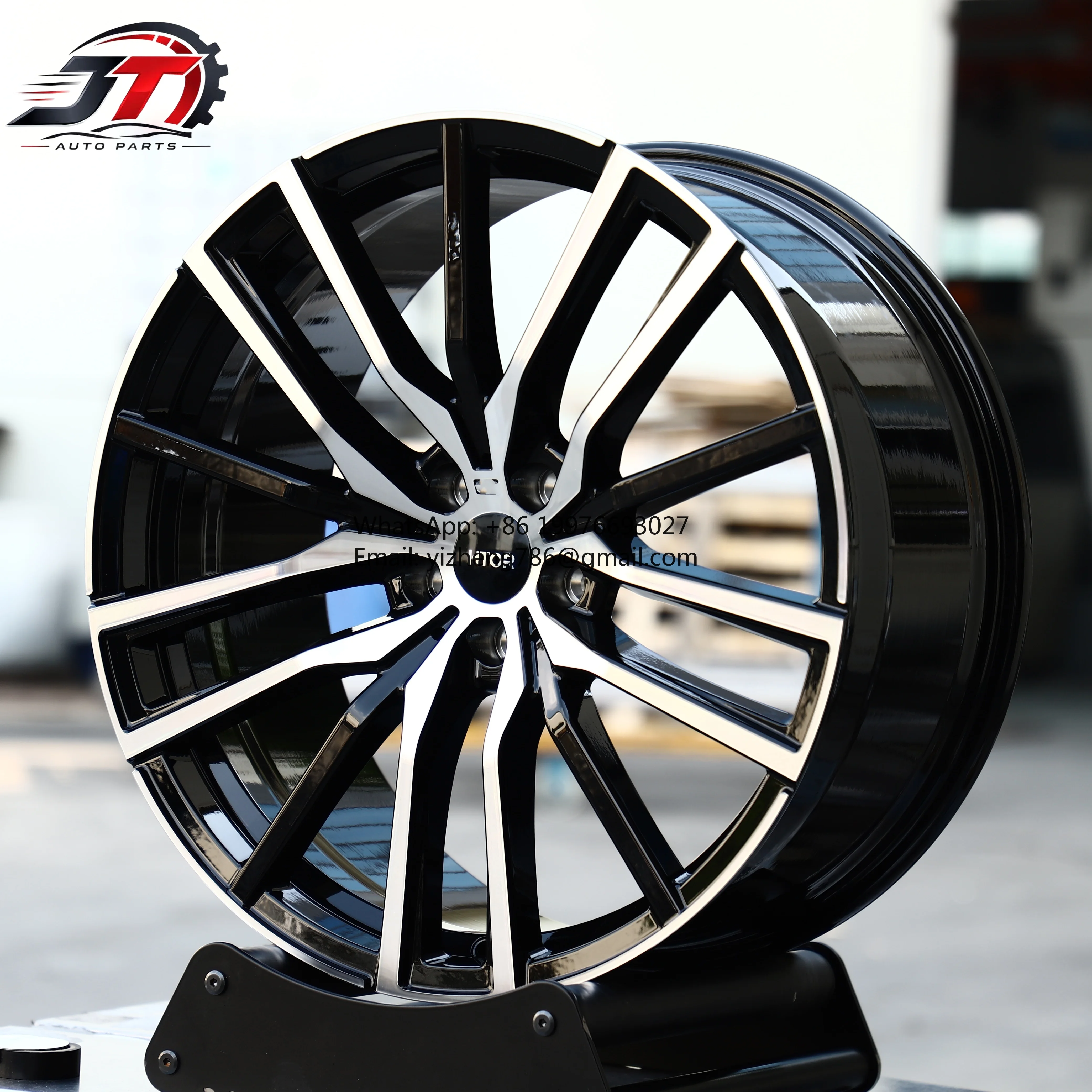 JT Custom Car Rims 15 16 17 18 Inch 5x110 Gloss Black with Machine Face Aluminium Alloy Wheels For Malibu For Cobalt For Astra F