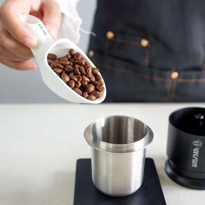 Coffee Dosing Cup Sniffing Mug 58mm Stainless Steel Powder Feeder Part for Espresso Machine Coffeeware Accessories