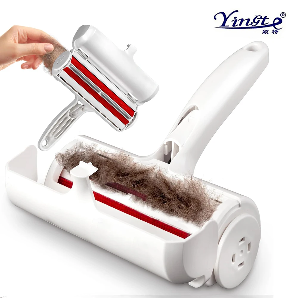 

Pet Hair Remover With Washable Double-Sided Drum Adhesive Brush Suitable For Sofa Carpet Clothing And Bedding Hair Removal Tools