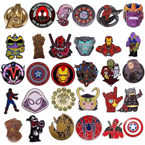 Funny Classic Cute Anime Character Enamel Pins Cool Cartoon Brooches Clothing Backpack Lapel Badges Fashion Jewelry Accessories