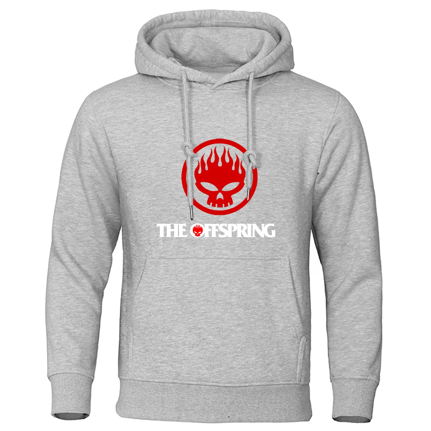 The Offspring Skull Logo Printing Men's New Solid Color Hoodies Harajuku Comfortable Casual Pullover Sweatshirts Top