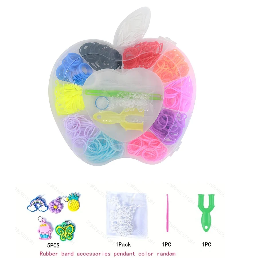 600pcs Rubber Bands Creative Colorful Loom Bands Set Bracelet Making Kit DIY bracelet making kit bracelet making kit