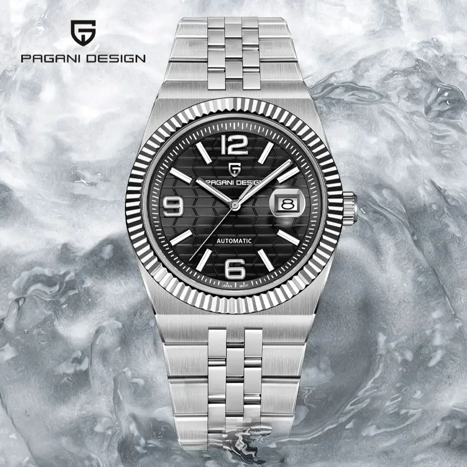 2026 New PAGANI DESIGN 3D Rhombus Dial Luxury Automatic Watch For Men Fashion Business Mechanical Wrist watches Sapphire crystal