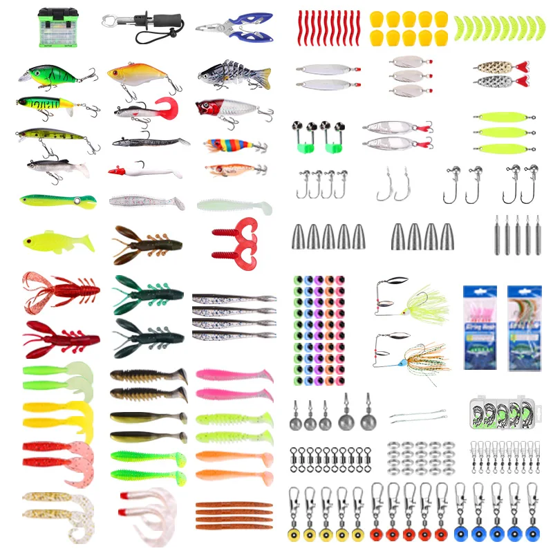 WEIHE 342 قطعة من ملحقات خطاف Luya مجموعة مستلزمات صيد الطعم Luya #6