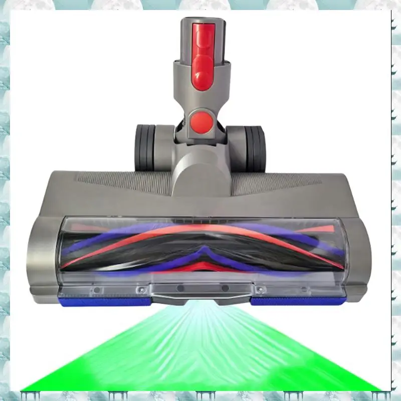 

Caci For Dyson V7 V8 V10 V11 V15 Vacuum Floor Brush Attachment Anti-Entanglement Design Roller Brush Head With LED Dust Lights