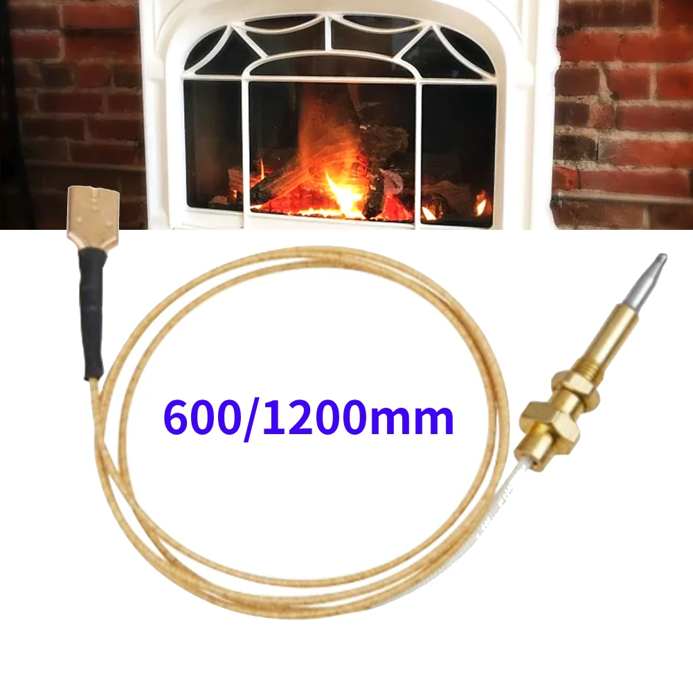 

1pcs Fireplace Thermocouple Replacement Kit 6/12m Spiral Heater Temperature Sensor Heater Thermocouple Gas Stove Accessories