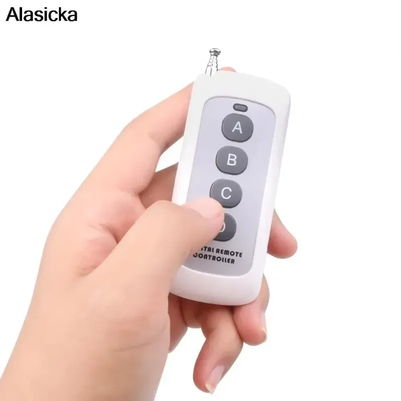 

433Mhz Remote Control Learning Code 1527 RF Module Wireless Presenter Antenna Reach 1000m Long Range For Lamps Lights Gate Door