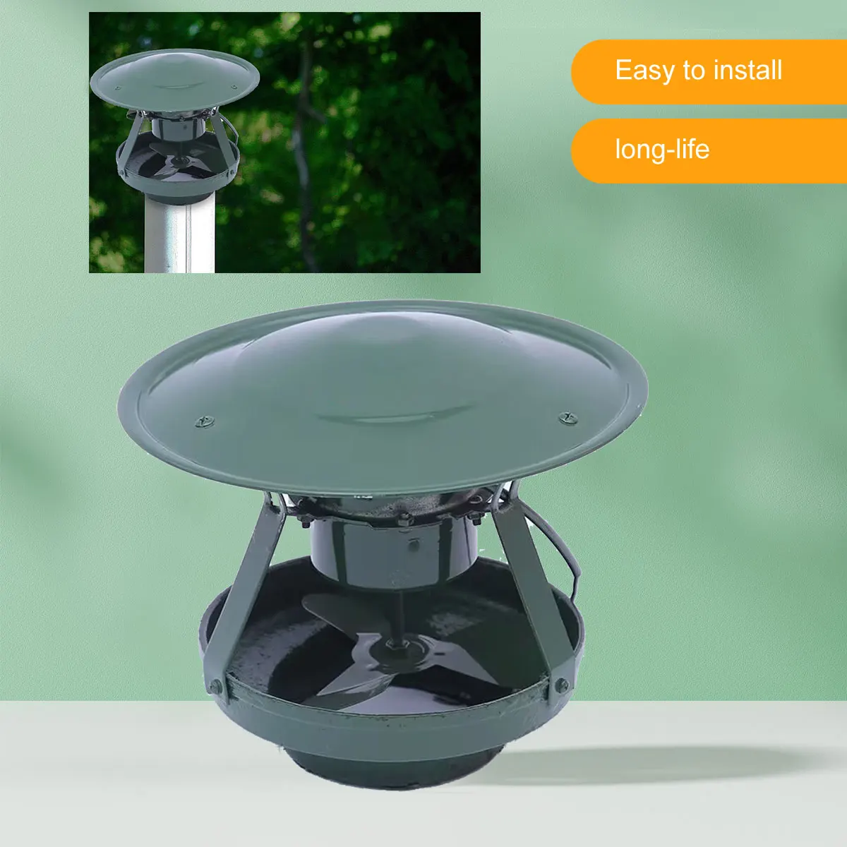 المدخنة المدنية المستحثة مشروع مروحة الحديد مدخنة العادم صب آلة الدخان العادم مروحة تهوية الاستخدام المنزلي 60 واط