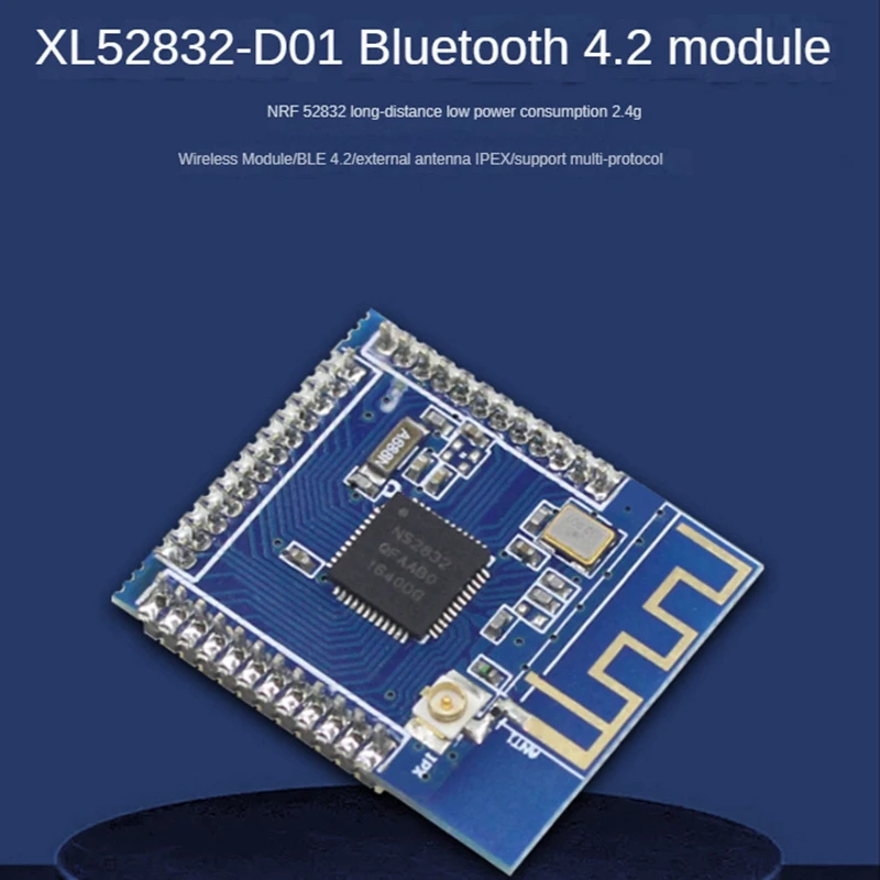 NRF52832 Bluetooth BLE4.2 Module External Antenna IPEX Low Power 2.4G Wireless Module Support Multi-Protocol