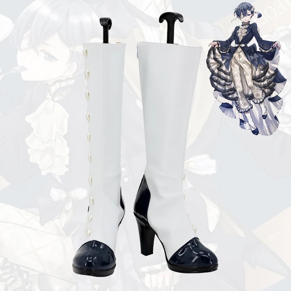 Ciel Phantomhive Shoes Black Butler Cosplay Boots