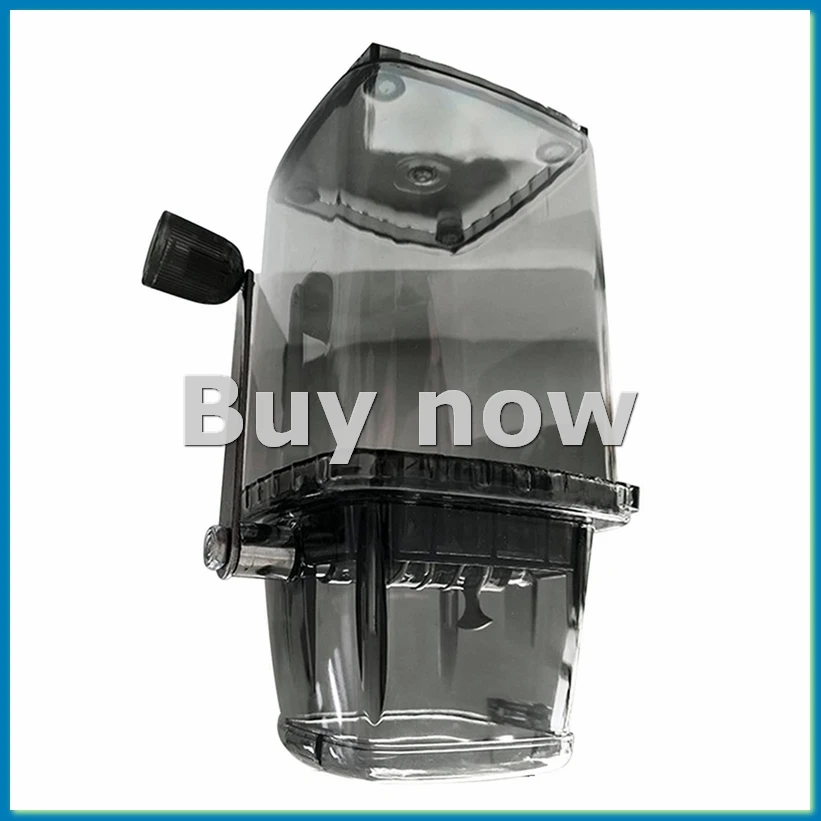 Household Manual Ice Crusher Transparent Multi-Purpose Hand Shaved Ice Machine, Shaved Ice Machine, Black-A55K