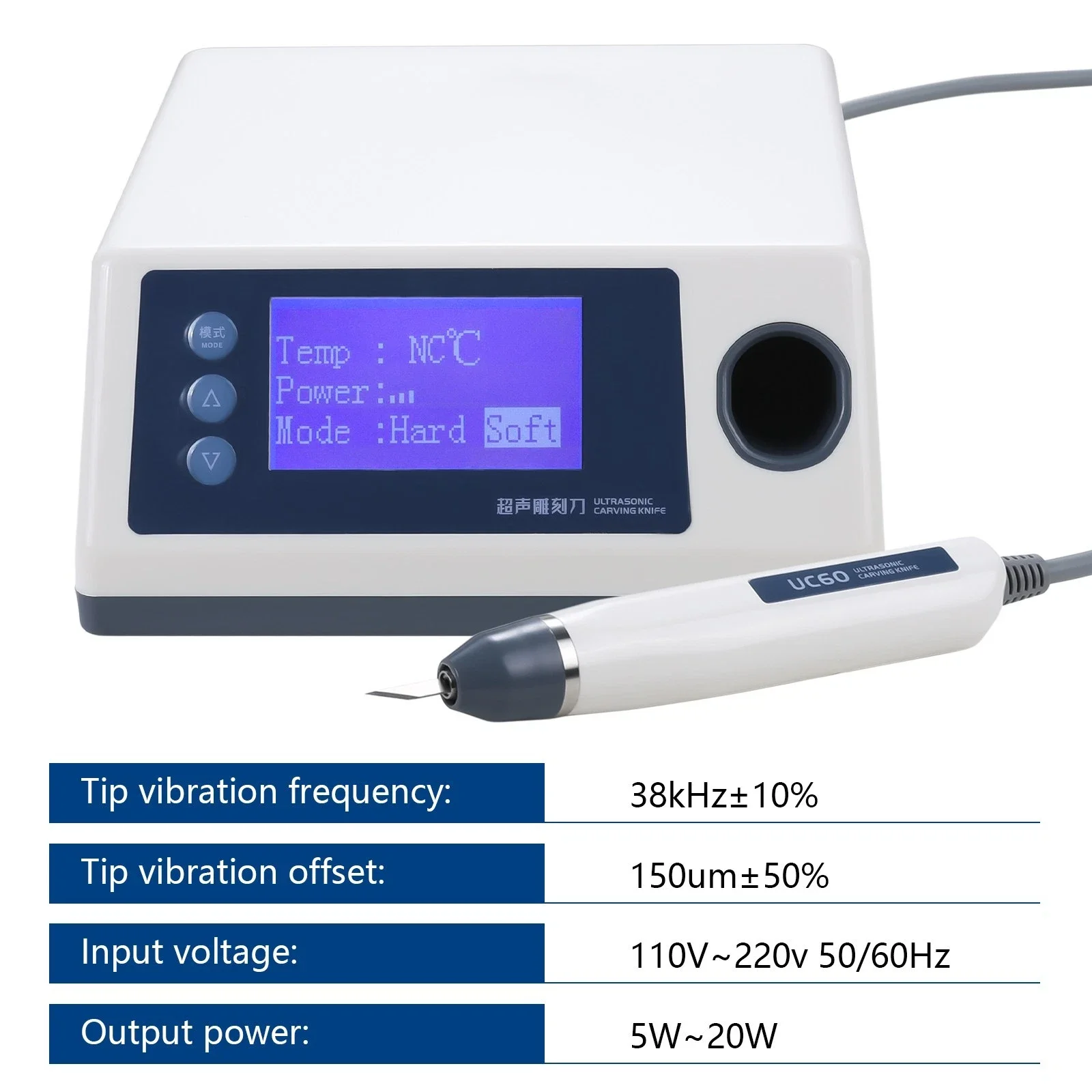 Dental Carving Knife Ultrasonic braces Tooth socket cutting machine Braces trimming tool For PVC Plastic Leather Resin