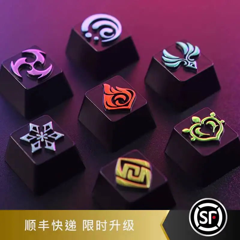 Mechanical Keyboard Element Logo Gaming Peripheral Zinc Aluminum Alloy Personalized Metal Keycap Key