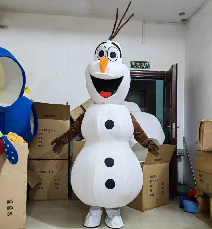 MINISO Disney Fashion Frozen Snow man Olaf character Olaf costume Mascot Advertising Costume Fancy Dress Party Animal carnival