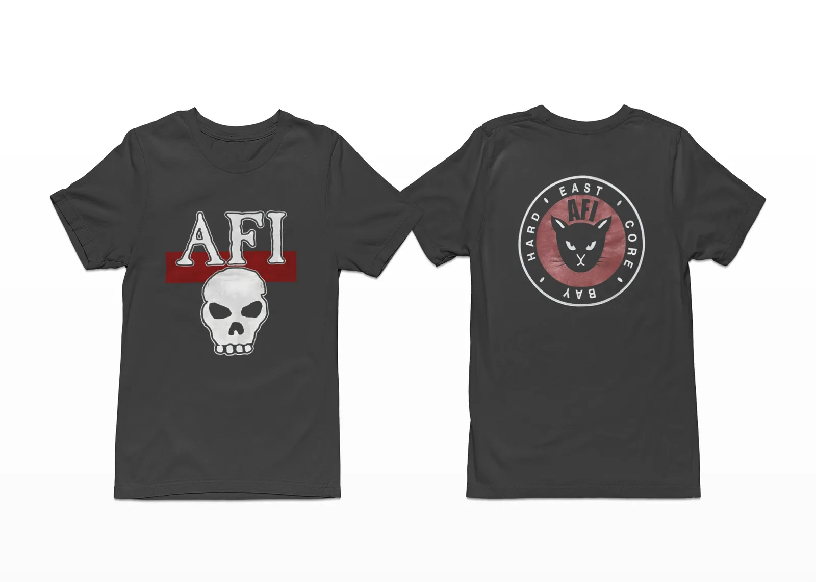 

AFI рок-группа, кошка, Череп, альбом Tour Merch, двухсторонняя, винтажная графическая рубашка