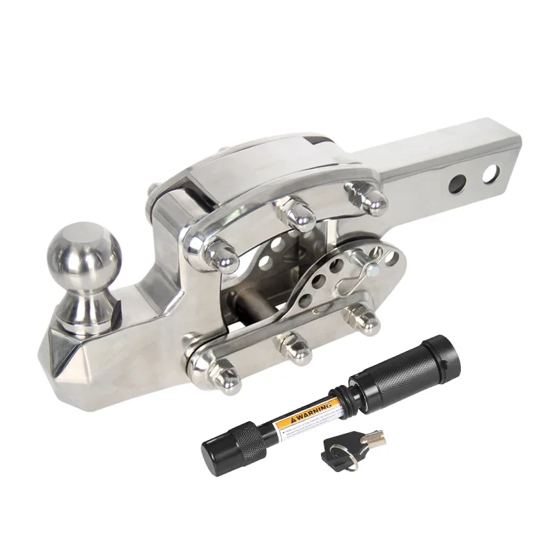 Adjustable Tow Hook Quick Insert Square Tube Arm Pintle Hook for Trailer Yacht & Pickup Towing