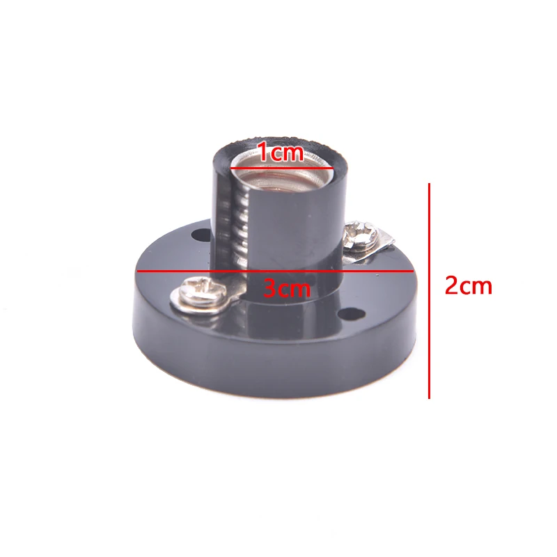 100PCS E10 Lamp Socket, Mini Bulb Holder Screw Type Light Beads Base for Circuit Electrical Experiment Lighting DIY