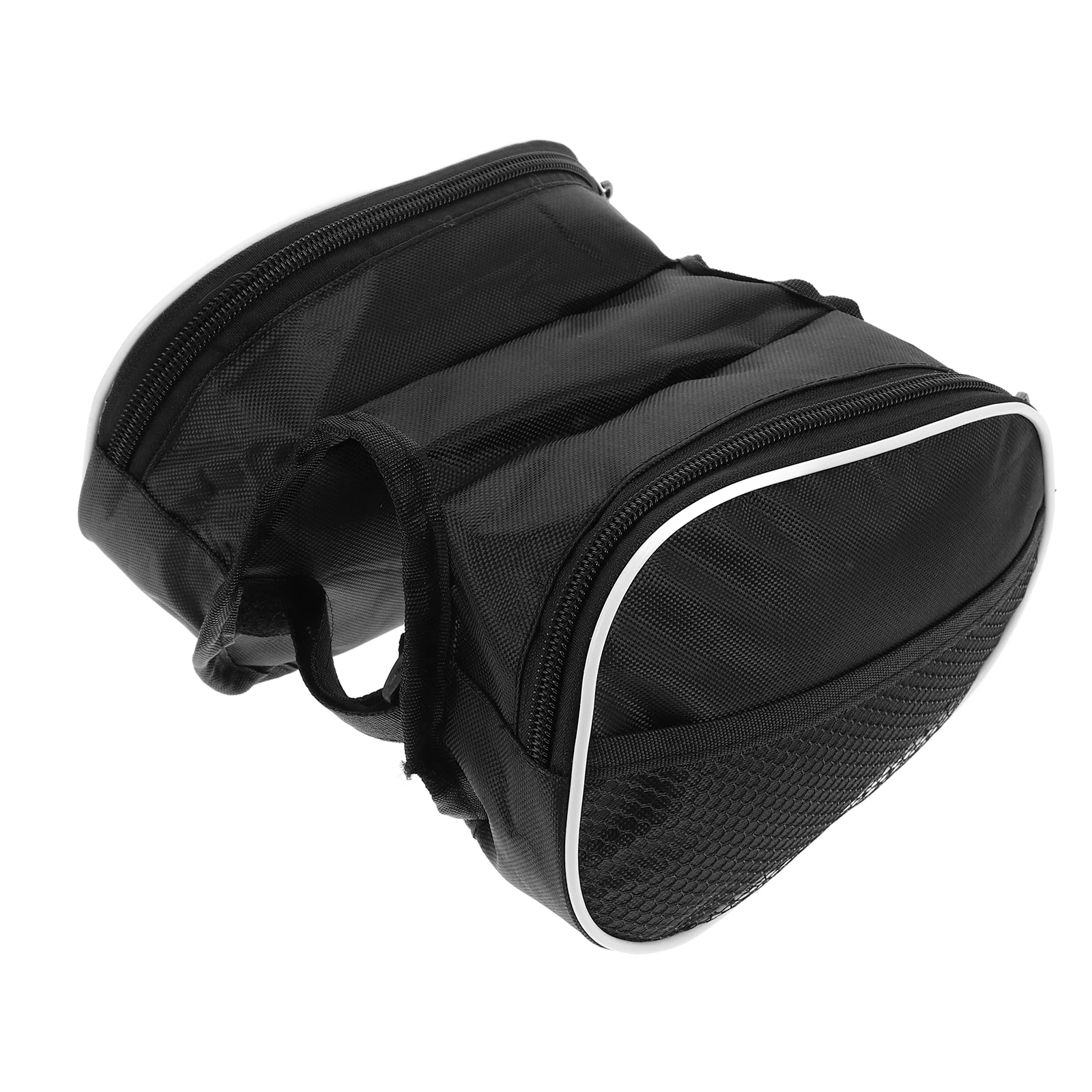 

Bike Frame Bag Large Capacity Waterproof Durable Storage Saddle Bags Road Mountain Bikes Bicycle Pack Front Phone Holder Easy