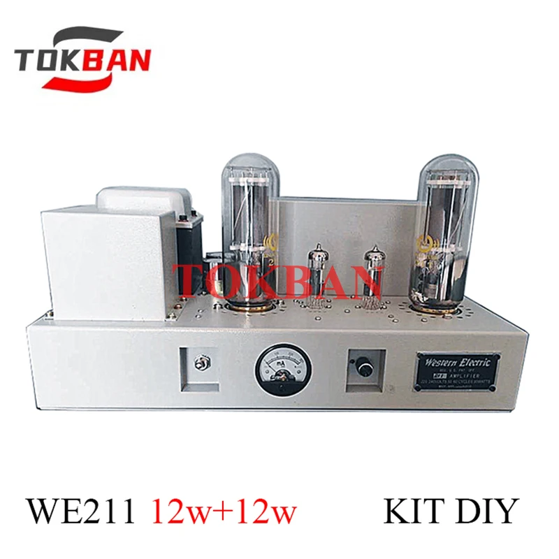 Tokban 6F3 211 Tube Amplifier Diy Kit 12w*2 High Power Low Distortion Single-Ended Class A Amp Combo HIFI Amplifier Audio