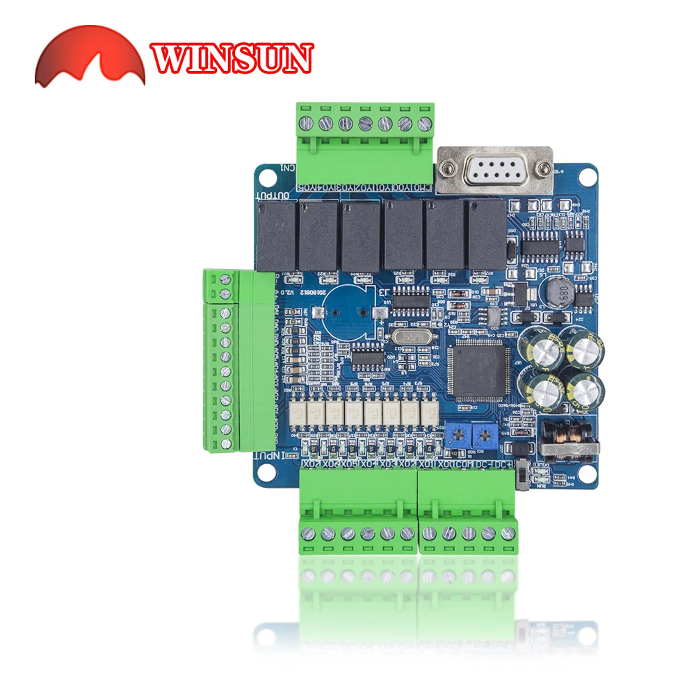 Imagem -05 - Seeku Plc Placa de Controle Industrial em para Fora Anolog 6ad 2da Modbus Rs485 Rtu Rtc Case Contagem de Velocidade 6ch 3k Ws3u Fx3u14mr