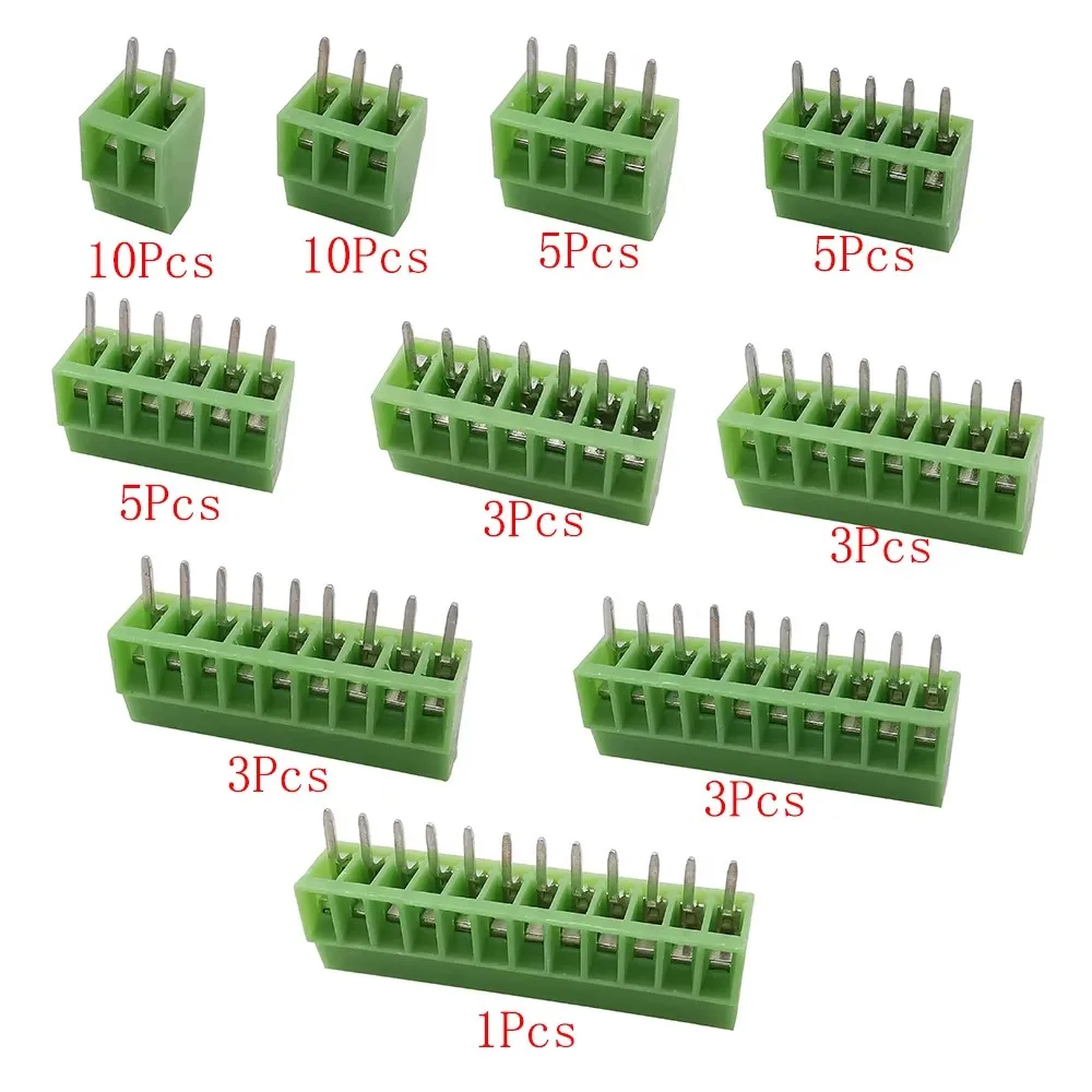 1 صندوق KF128 2.54 مللي متر PCB صغير برغي محطة كتلة موصل KF128-2.54 2P 3P 4P 5P 6P 7P 8P 9P 10P 12P لكابل 26-18AWG