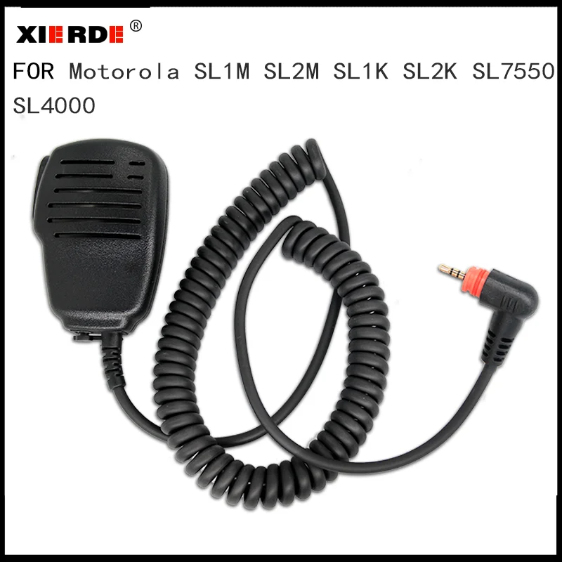 XIERDE Microphone Applicable to Motorola Radio SL1M TLK100 SL4000 SL7550  SL1K SL1600 SL300 SL7500 Walkie Talkie Hand Microphone