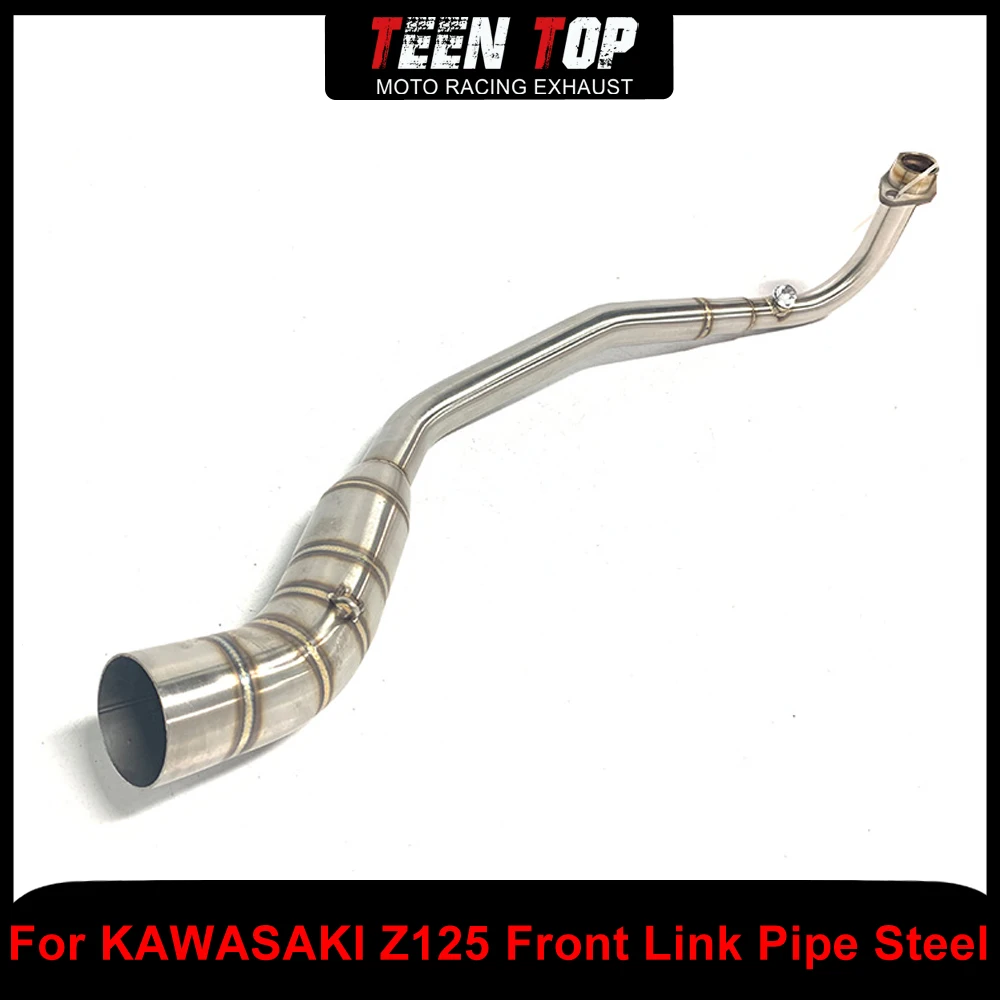 

For Kawasaki Z125 Front Link Pipe Exhaust Elbow Stainless Steel Motorcycle Escape z 125 Connect to 51mm Muffler Moto Tube
