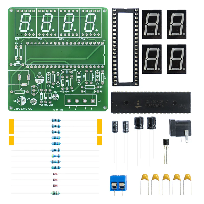 ICL7107 Digital Millimeter DIY Kit Low Resistance Tester Four Wire Measurement Assembly and Soldering Parts