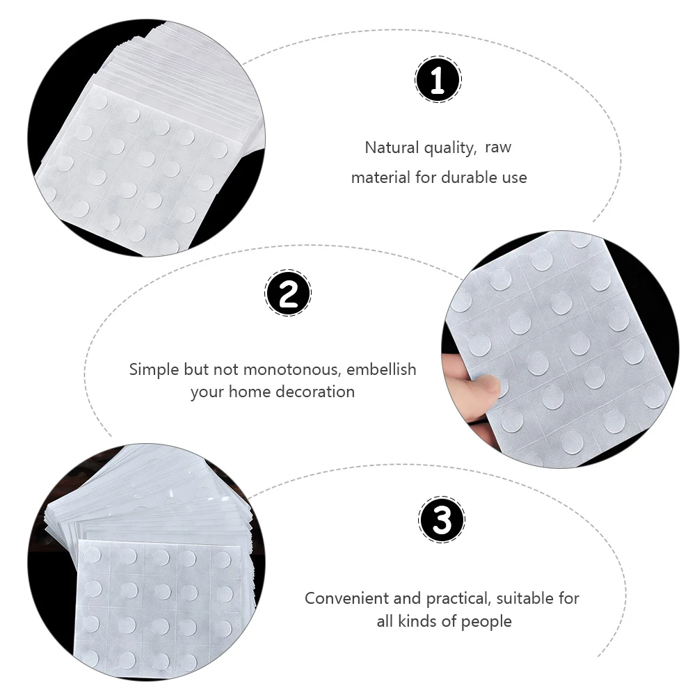 

50 Sheets Balloon Double-sided Adhesive Stickers Point Tape for DIY Balloons Decor Home Accessories No Residue Easy Use