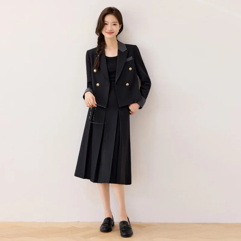Gray Professional Suit Set for Women2025New Style Interview Formal Suit Jacket Elegant Workwear