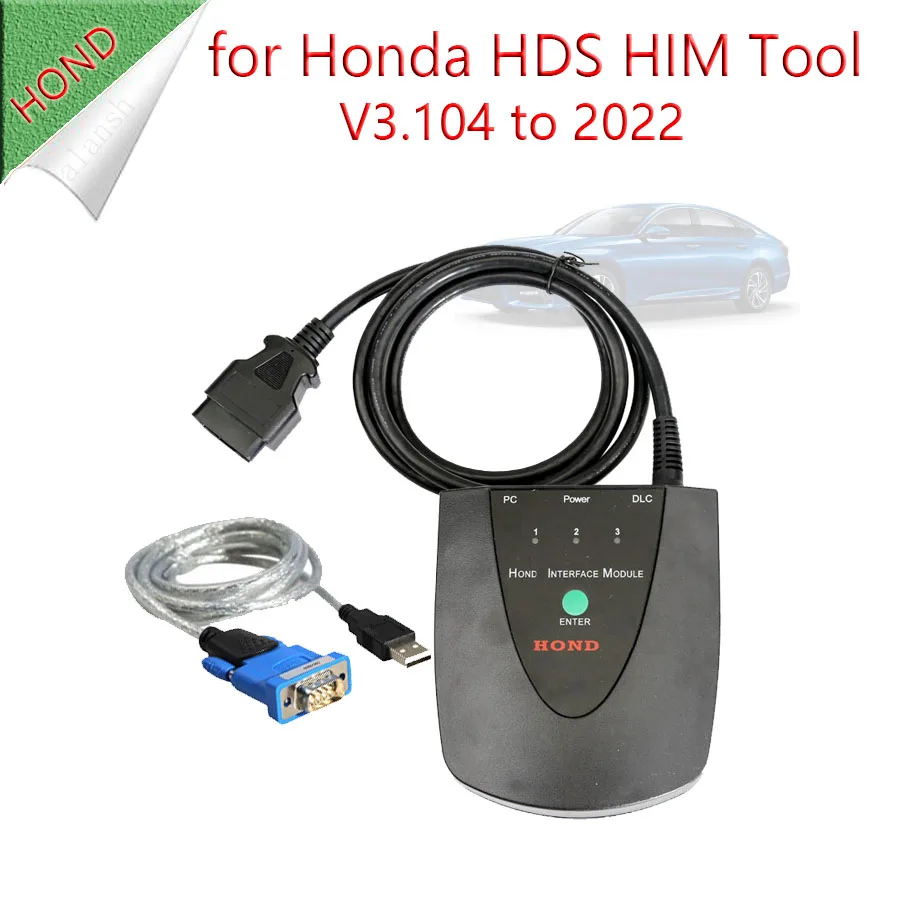 

Диагностический сканер для Honda HDS He V3.104, новейшая версия с кабелем RS232 COM OBD2