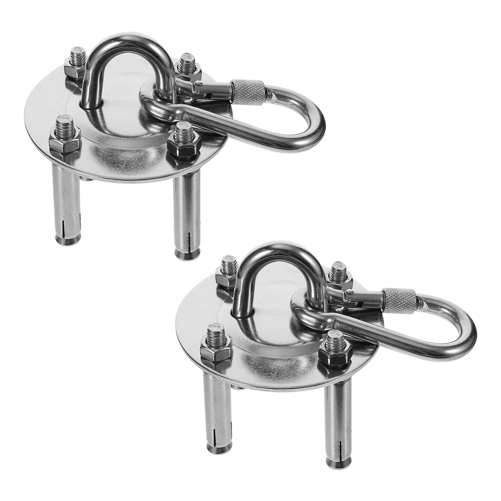 

2 Sets Stainless Steel Ceiling Suspension Hook For Hammock Swing Aerial Hangers Heavy Duty Hanging Chair Mount Outdoor Furniture