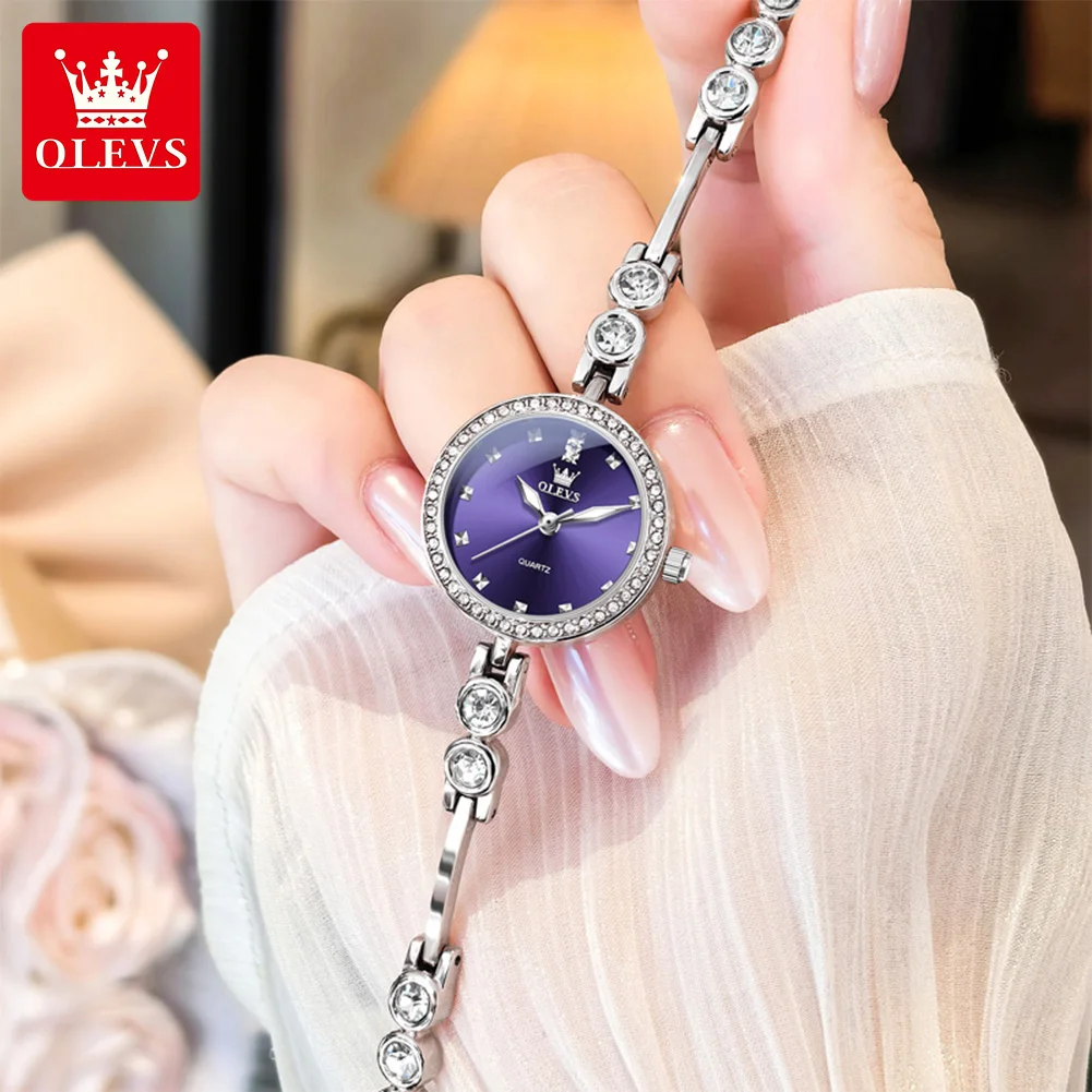 Olevs relógio 5670 novo relógio feminino marca simples original relógio de quartzo moda à prova dwaterproof água luz da noite vestido feminino reloj mujer