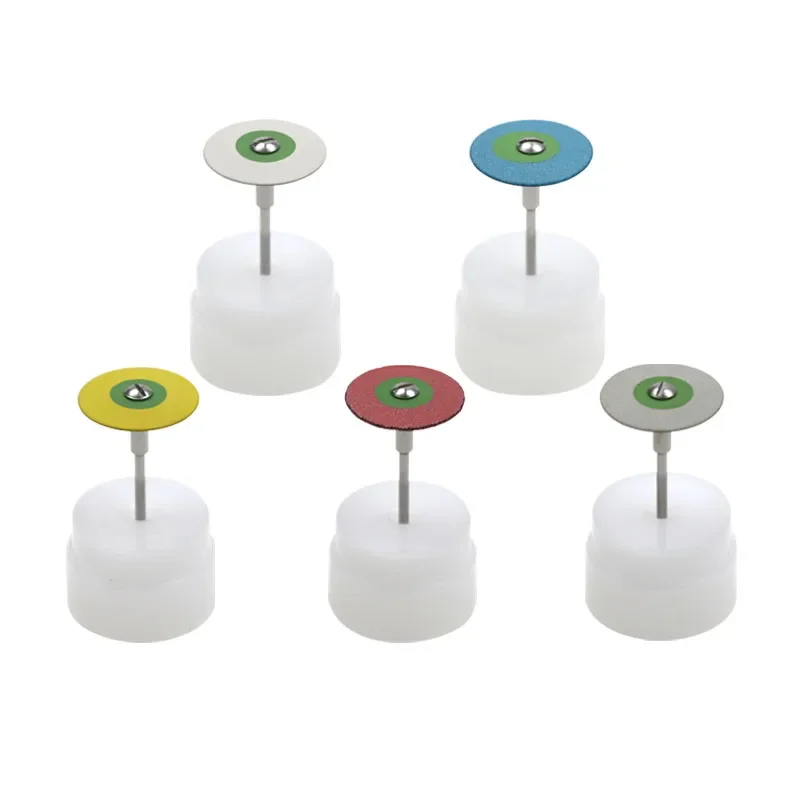 

GREATLH Dental Polishing Wheels Burs RLD Rubber Diamond Polishers for Porcelain Diamond Grinding Dental Instrument Tools