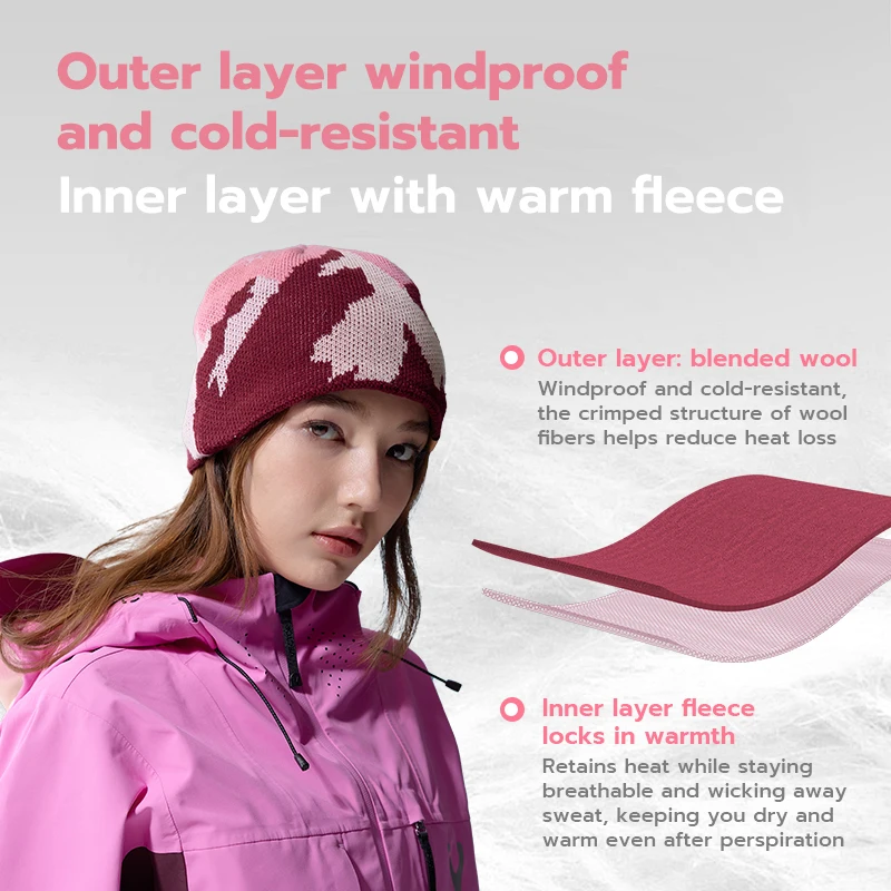 ناقلات الرجال والنساء قبعات منسوجة من الصوف للتزلج الدفء العرق فتل رائحة برهان الشتاء المشي لمسافات طويلة الصيد الدراجات على الجليد