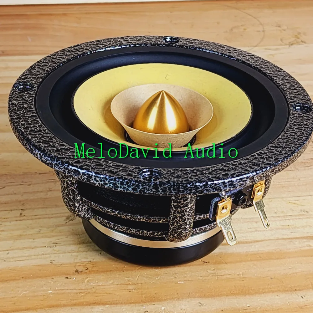 A Pair 2 Pcs  of MeloDavid 4 inch  FR4NEO  mix paper cone fullrange speaker woofer　