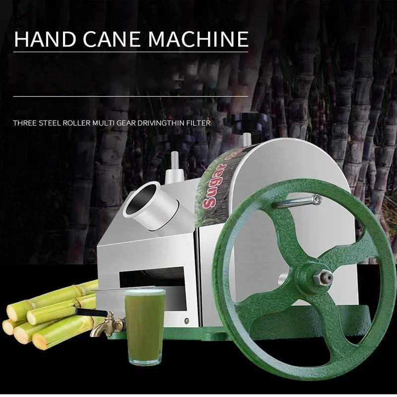 Desktop   250A Hand Held Stainless Steel Desktop Sugar Cane Machine Commercial Sugarcane Juicer , Cane-Juice Squeezer, Cane C