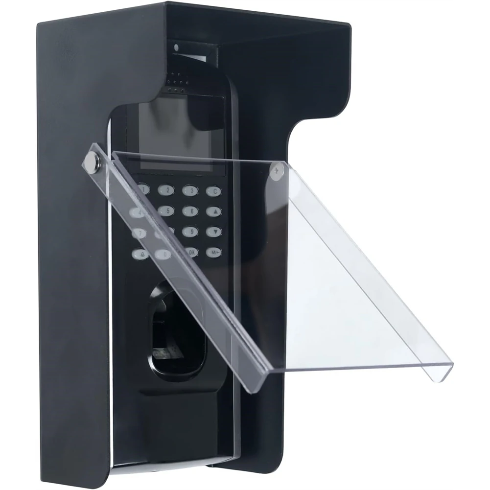 【MUST-HAVE】Rain Cover For Outdoor Electronics Card Reader/Door Keypad/Attendance Machine- Clear Flip Cap Metal Design