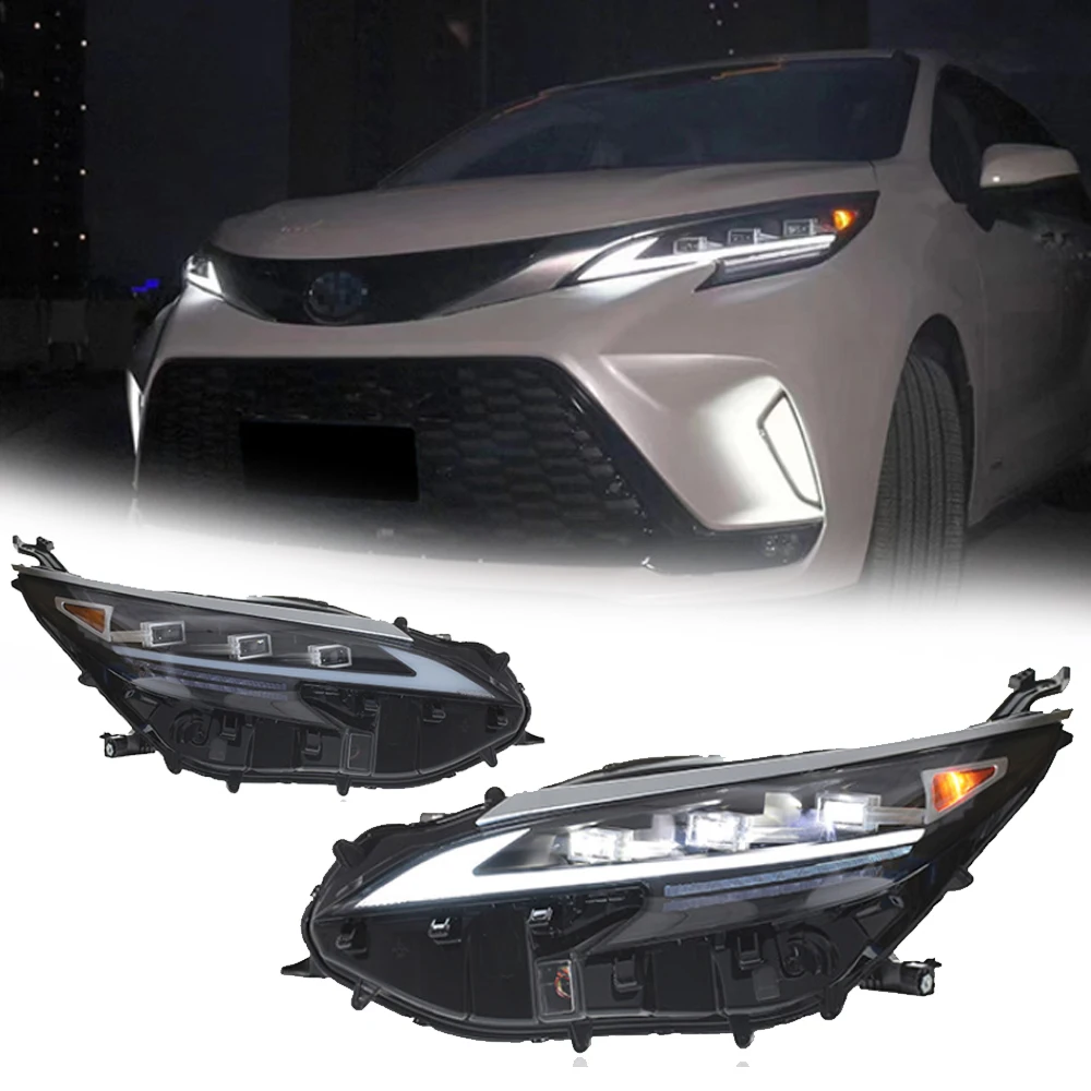 

Светодиодные фары для TOYOTA SIENNA 21-23 LEXUS, полностью светодиодные DRL, автомобильные фары в сборе, автомобильные аксессуары, модифицированная лампа