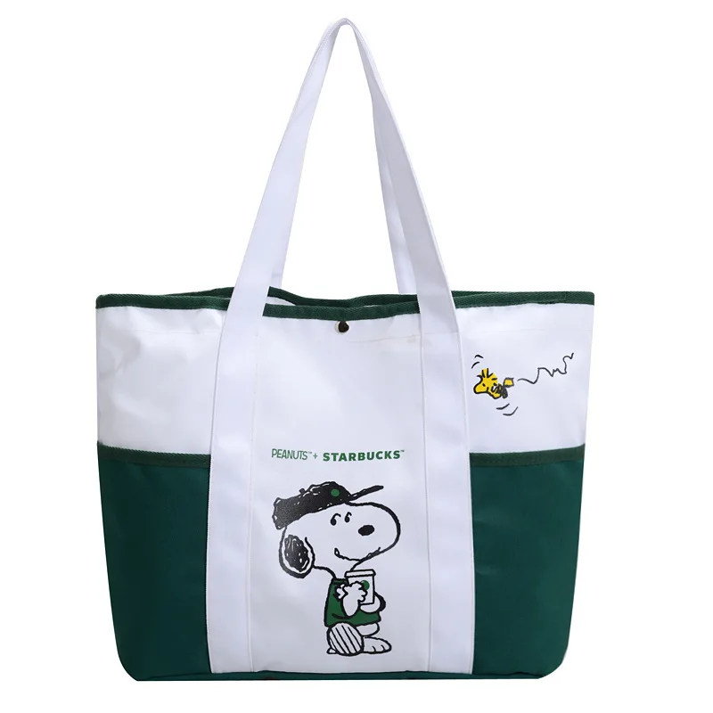 

Canvas Tote Bag New Snoopy Women's Handbag Large Capacity Student Tutorial Bag Women's Fashion Shoulder Bag