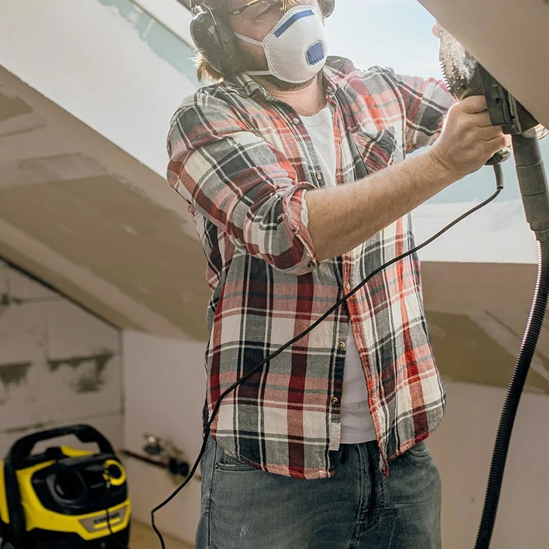 A44f-para karcher wd5 6 conjunto de extração para ferramentas elétricas-se conecta-se ao porto de exaustão para uma remoção eficiente de poeira e sujeira durante uso