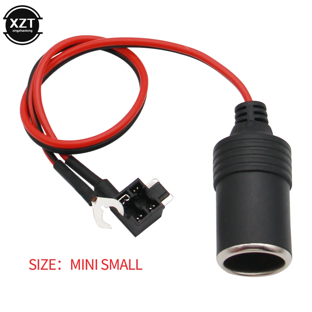 Czysta miedź Kabel do ładowarki samochodowej Gniazdo żeńskie Złącze Adapter Kabel Bezpiecznik Gorąca sprzedaż S M Mini S Akcesoria
